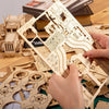 WoodWorks 3D Puzzel™ - Creatieve 3D Houten Speelgoed Puzzelset
